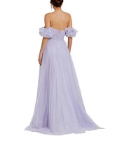 Mac Duggal Women's Off The Shoulder Tulle A Line Gown