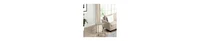 Foldable Side Table – Round Metal Tray Top & Modern Design
