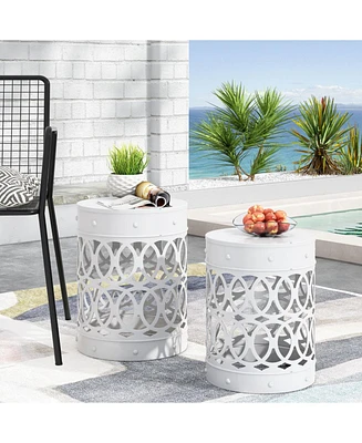 Outdoor Metal S/2 end table
