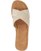 Roxy Women's Andreya Raffia Slip-On Sandals