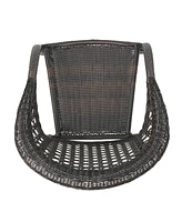 Stackable Wicker Outdoor Club Chairs - All Weather & Comfy