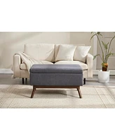 Mid-century modern storage bench/coffee table, Assembled, Living/entry/family room