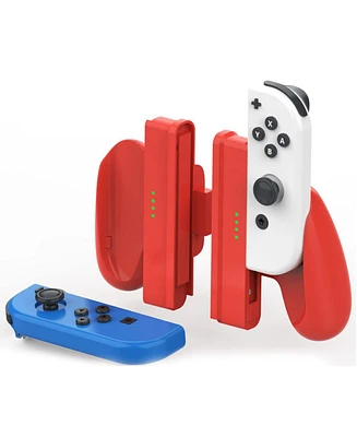 Red Detachable Controller Holder Grip For Joy Con Gamepad Nintend Switch Oled,Attachments