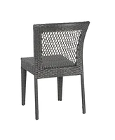 Stackable Wicker Patio Chairs - Grey, Durable & Stylish
