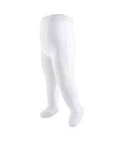 Touched by Nature Toddler and Kids Girl Cotton Tights, Cream Pink, 12-14 Years