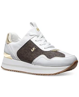 Michael Kors Women's Raina Lace-Up Trainer Running Sneakers