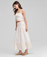 And Now This Women's Smocked Seersucker Maxi Skirt, Exclusively at Macy's