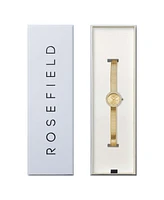 Rosefield Mini Small Edit Women's Gold Tone Stainless Steel Bracelet Watch 20.4mm
