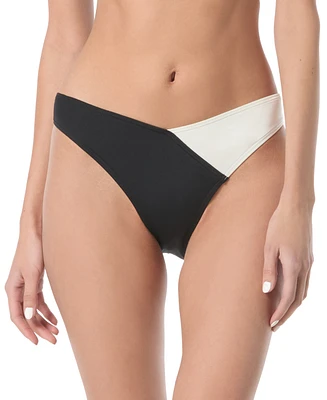 Vince Camuto Women's Colorblocked High-Cut Bikini Bottoms