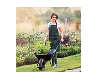 4 Pack Steel Foldable Fence Floral Trellis Panel Animal Barrier