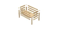 Farmhouse 24-in x 48-in x 31-in Cedar Elevated Victory Garden Bed