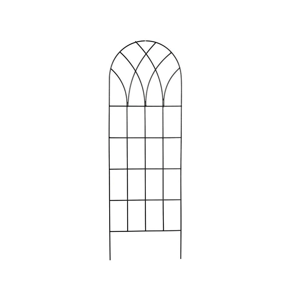 Gothic Arch Top Metal Wall Trellis for Garden and Outdoor Climbing Plants