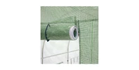 Outdoor Hoop House Greenhouse with Steel Frame for Year-Round Gardening