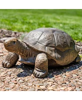 Glass Fiber Reinforced Tortoise Garden Statue - Indoor or Outdoor Use - Talia - 29" W