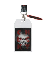 Chucky "Wanna Play?" 22-Inch Lanyard With Rubber Charm and Clear Id Sleeve