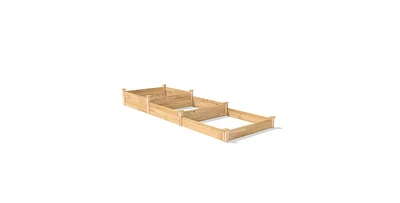 4 ft x ft Cedar Wood Tier Raised Garden Bed