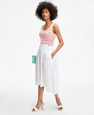 On 34th Women's Drop-Waist Midi Skirt, Exclusively at Macy's
