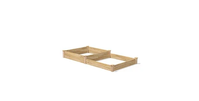 4 ft x 8 ft Cedar Wood 2 Tier Raised Garden Bed