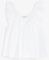 On 34th Women's Cotton Gauze Flutter-Sleeve Top, Exclusively at Macy's
