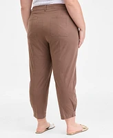 On 34th Trendy Plus Tapered Ankle Pants, Exclusively at Macy's