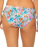 Raisins Juniors' Luna Floral-Print Side-Tie Bikini Bottoms