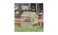 Flower Bed Greenhouse Perfect Shelter for Vibrant Plant Growth and Protection
