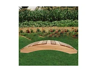 Garden Bridge in Western Cedar for Outdoor Landscape Decoration