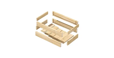 Natural Unfinished Cedar Wood Planter Box