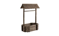 Wooden Planter and Flower Shelf for Indoor and Outdoor Use