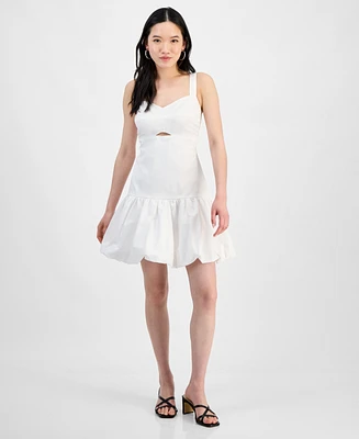 Bar Iii Women's Sleeveless Bubble-Hem A-Line Dress, Exclusively at Macy's