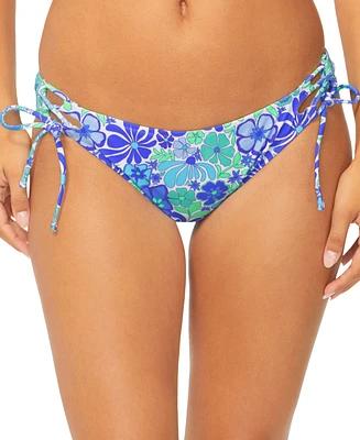 Raisins Juniors' Sweet Side-Tie Floral-Print Bikini Bottoms