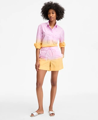 On 34th Women's Ombre Drawstring Shorts, Exclusively at Macy's