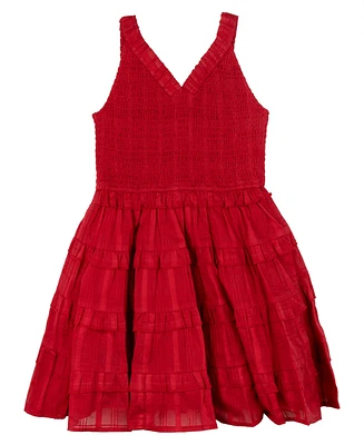 Rare Editions Toddler and Little Girls Shadow Strip Dress