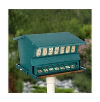 Steel Squirrel-Proof Wild Bird Feeder with Hanger for Outdoor Feeding