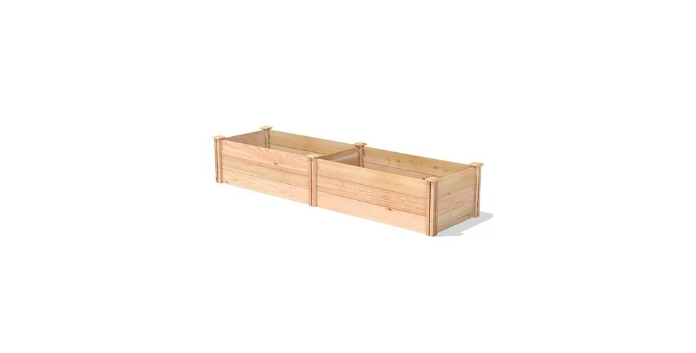 2 ft x 8 ft Tall Cedar Wood Raised Garden Bed