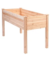High Raised Garden Bed Planter Box for Easy Gardening and Planting