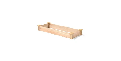Low Profile Cedar Raised Garden Bed - Stylish and Durable Planter for Your Garden