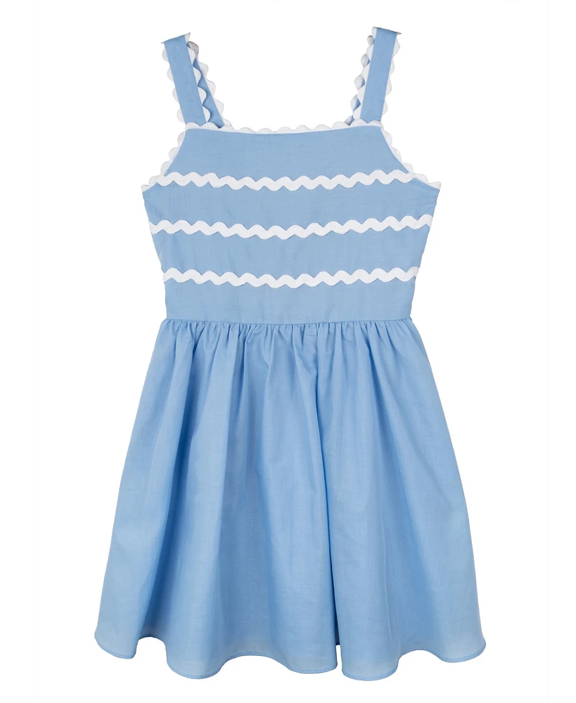 Rare Editions Big Girls Ric-Rac Dress