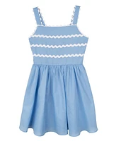 Rare Editions Big Girls Ric-Rac Dress