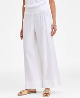On 34th Women's Cotton Gauze Pull-On Pants, Exclusively at Macy's