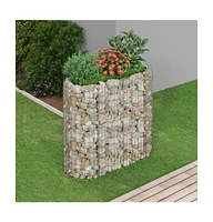 Gabion Raised Bed Galvanized Iron 47.2"x19.7"x39.4"