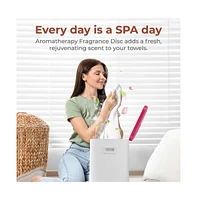 SereneLife Towel Warmer Bucket, 23L, Adjustable Timer, Safety Lock, Pink