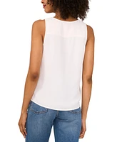 Vince Camuto Women's V-Neck Crossover Sleeveless Top