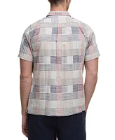 Barbour Men's OakShore Short Sleeve Patchwork Button-Front Shirt