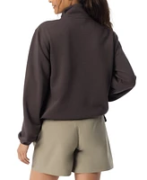 Bass Outdoor Women's Summit Popover Ribbed Collar T-Shirt