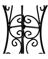 Bronze Steel Gazing Ball Stand Outdoor for 10-Inch or 12-Inch Garden Gazing Globes - 9-Inch H - Traditional