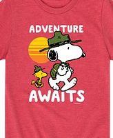 Hybrid Big Boys Peanuts Adventure Awaits Graphic T-Shirt
