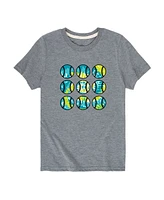 Hybrid Toddler Boys Tie Dye Baseball Graphic T-Shirt
