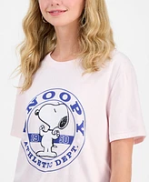 Disney Juniors' Snoopy Athletic Graphic Print T-Shirt