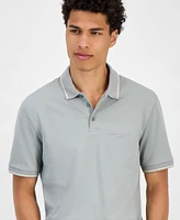 A|X Armani Exchange Men's Regular-Fit Tipped Polo Shirt